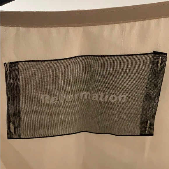 REFORMATION ~ silk button up blouse - Picture 4 of 4